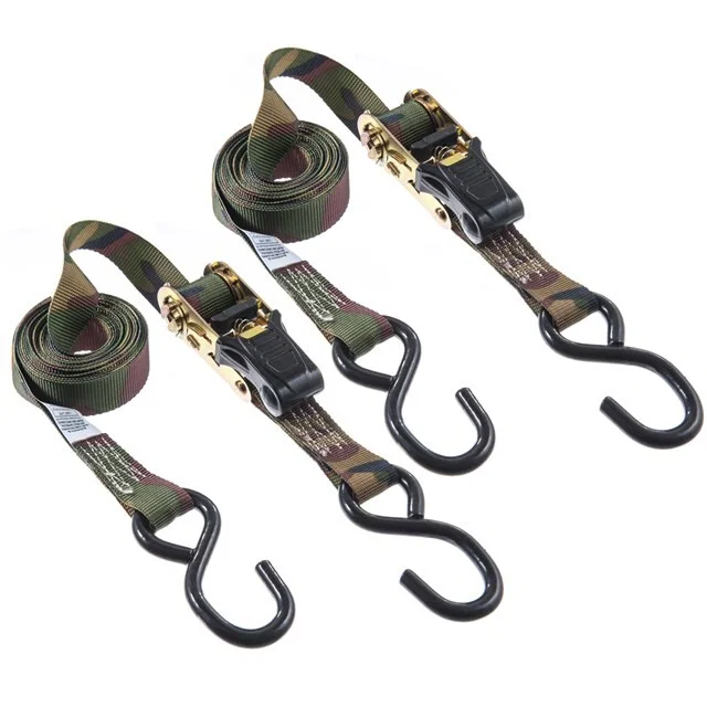 03518 – HAMPTON PROD Tie Down Strap, ATV Tie Down 12 Feet Length X 1 Inch Width 500 Pound Load Capacity 1500 Pound Br...